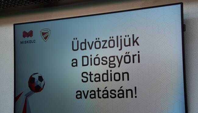 Stadionavató ünnepség Diósgyőrben